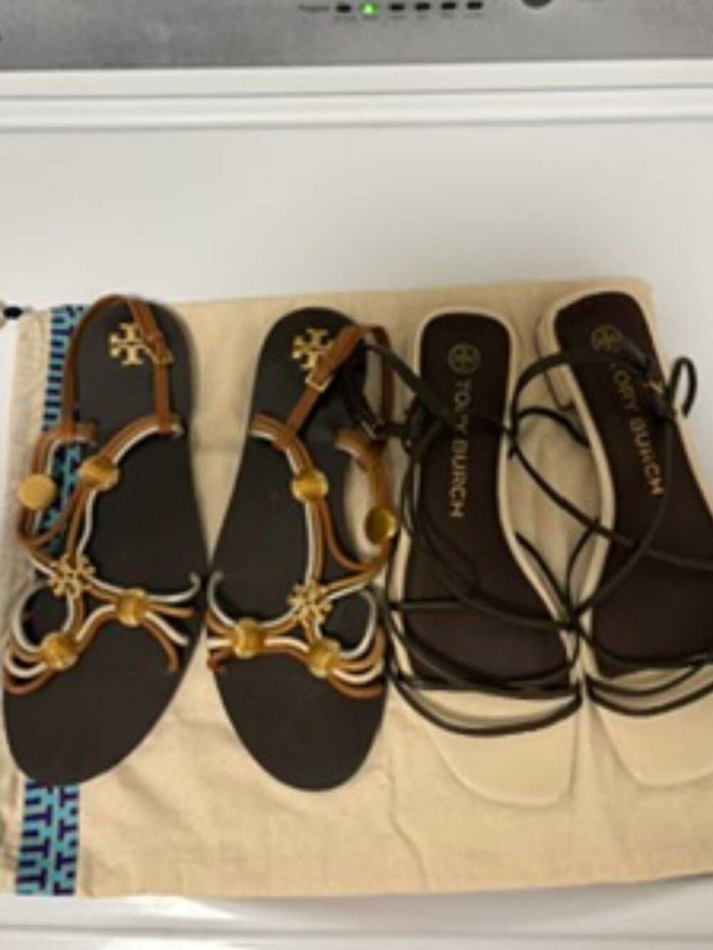 Tory Burch Leather Sandals 8.5, Sold in Bundle of Two
